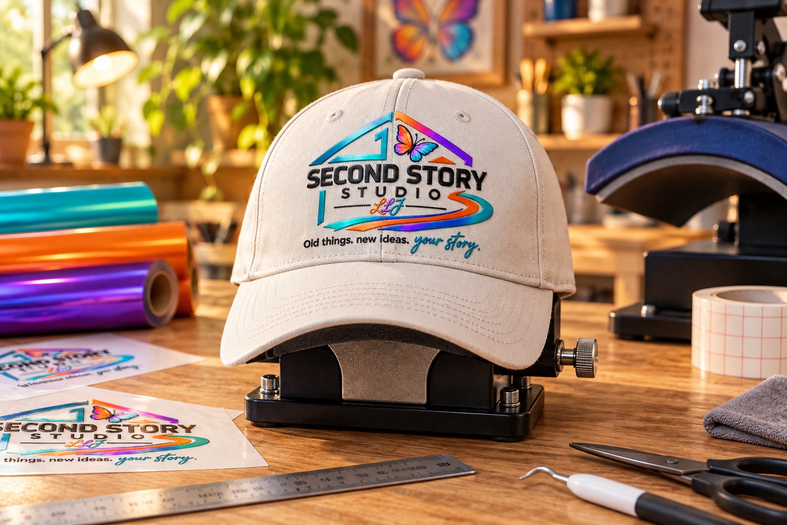 Illustrative personalisation example: personalised cap or hat